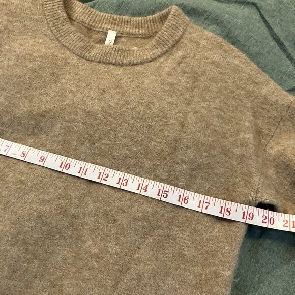 Babaton The Group Sweater Womens XXS Tan Wool Blend Tan Alpaca Neutral Relaxed - Picture 7 of 8